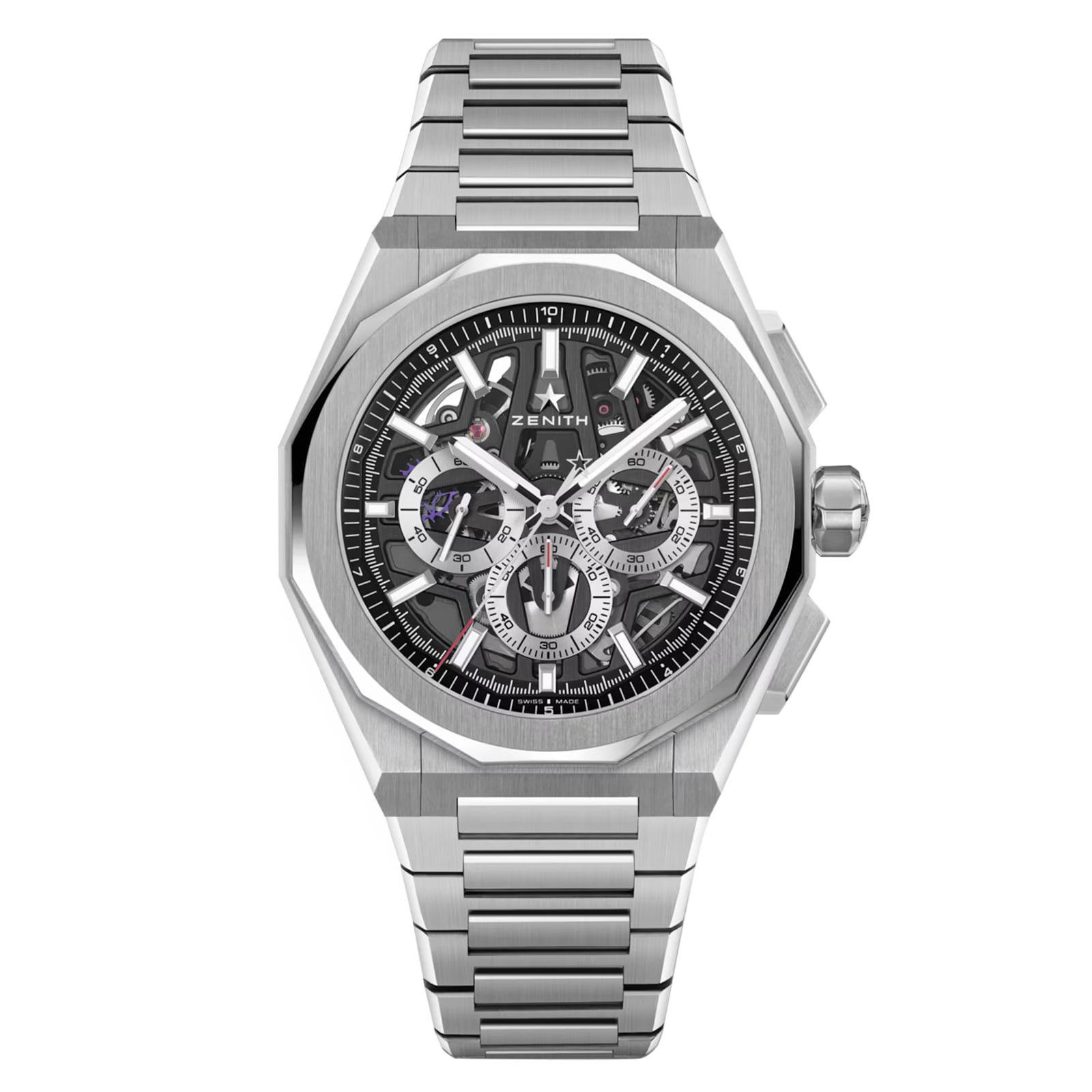 Zenith Defy Skyline Chronograph Skeleton 42mm Mens Watch Black Interchangeable Strap Zenith Defy Skyline Chronograph Skeleton 42mm Mens Watch Black Interchangeable Strap
