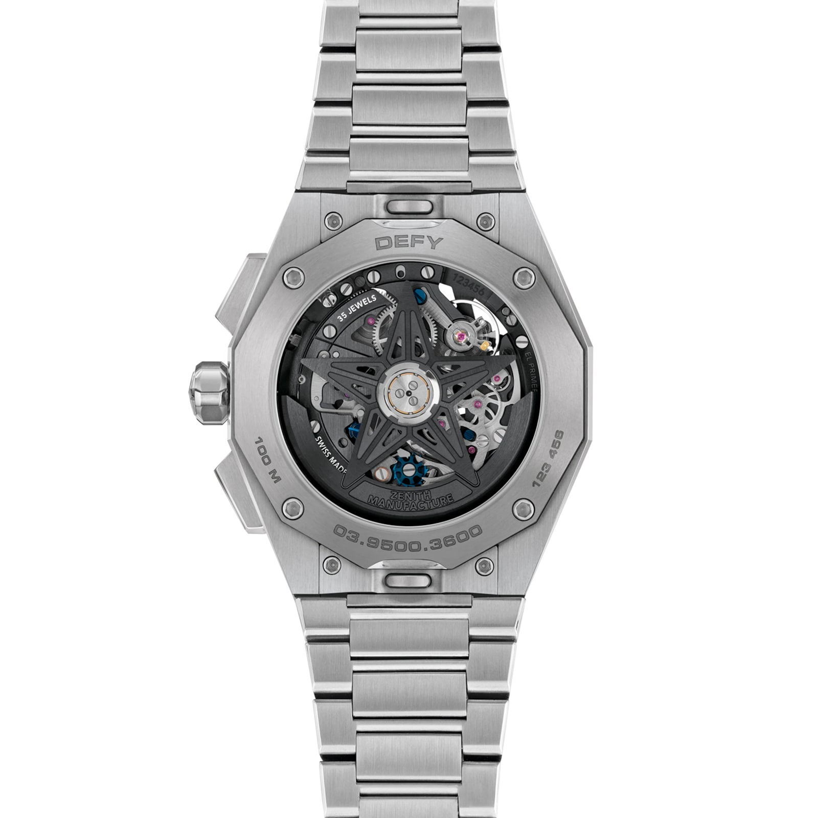 Zenith Defy Skyline Chronograph Skeleton 42mm Mens Watch Black Interchangeable Strap Zenith Defy Skyline Chronograph Skeleton 42mm Mens Watch Black Interchangeable Strap