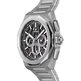 Zenith Defy Skyline Chronograph Skeleton 42mm Mens Watch Black Interchangeable Strap