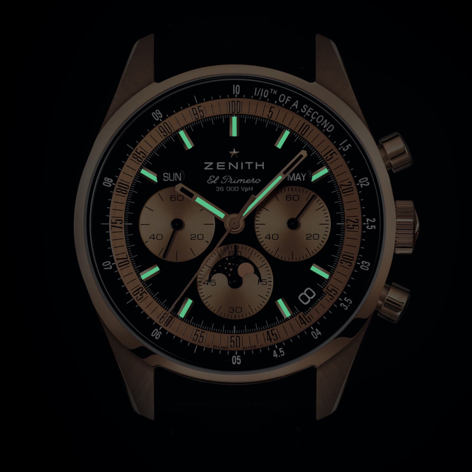 Zenith Chronomaster Original 18ct Rose Gold 38mm Mens Watch