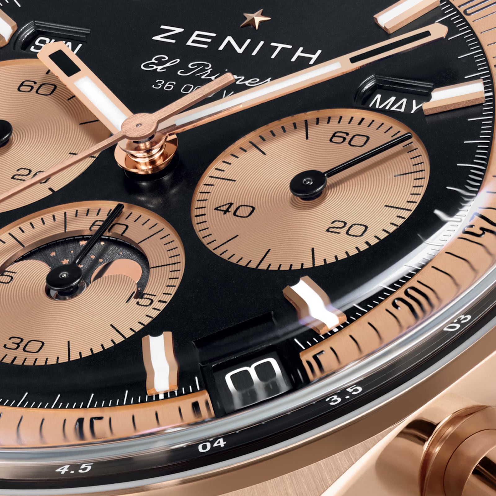 Zenith Chronomaster Original 18ct Rose Gold 38mm Mens Watch