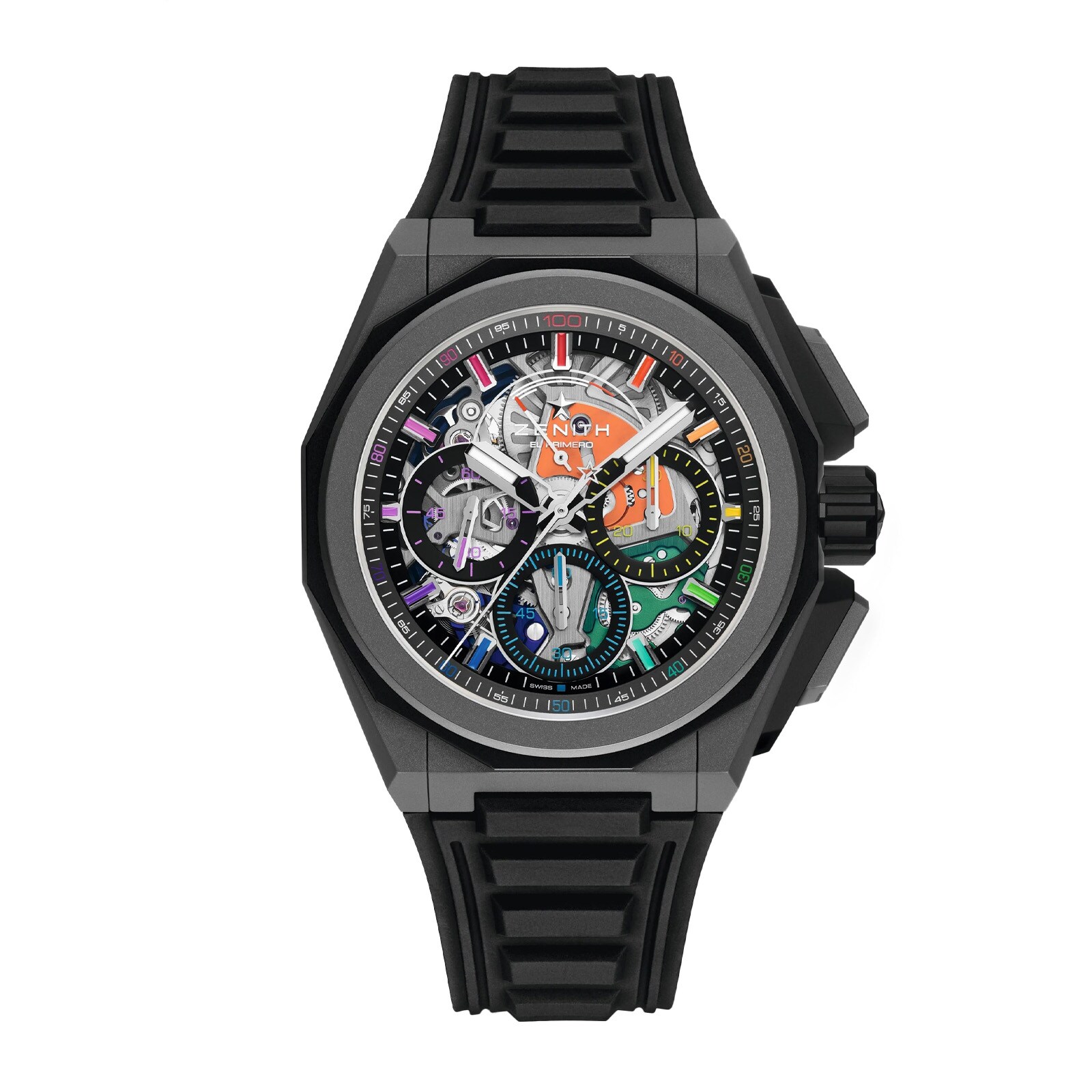 Zenith Defy Extreme Chroma 45mm Limited Edition Mens Watch Black Interchangeable Strap