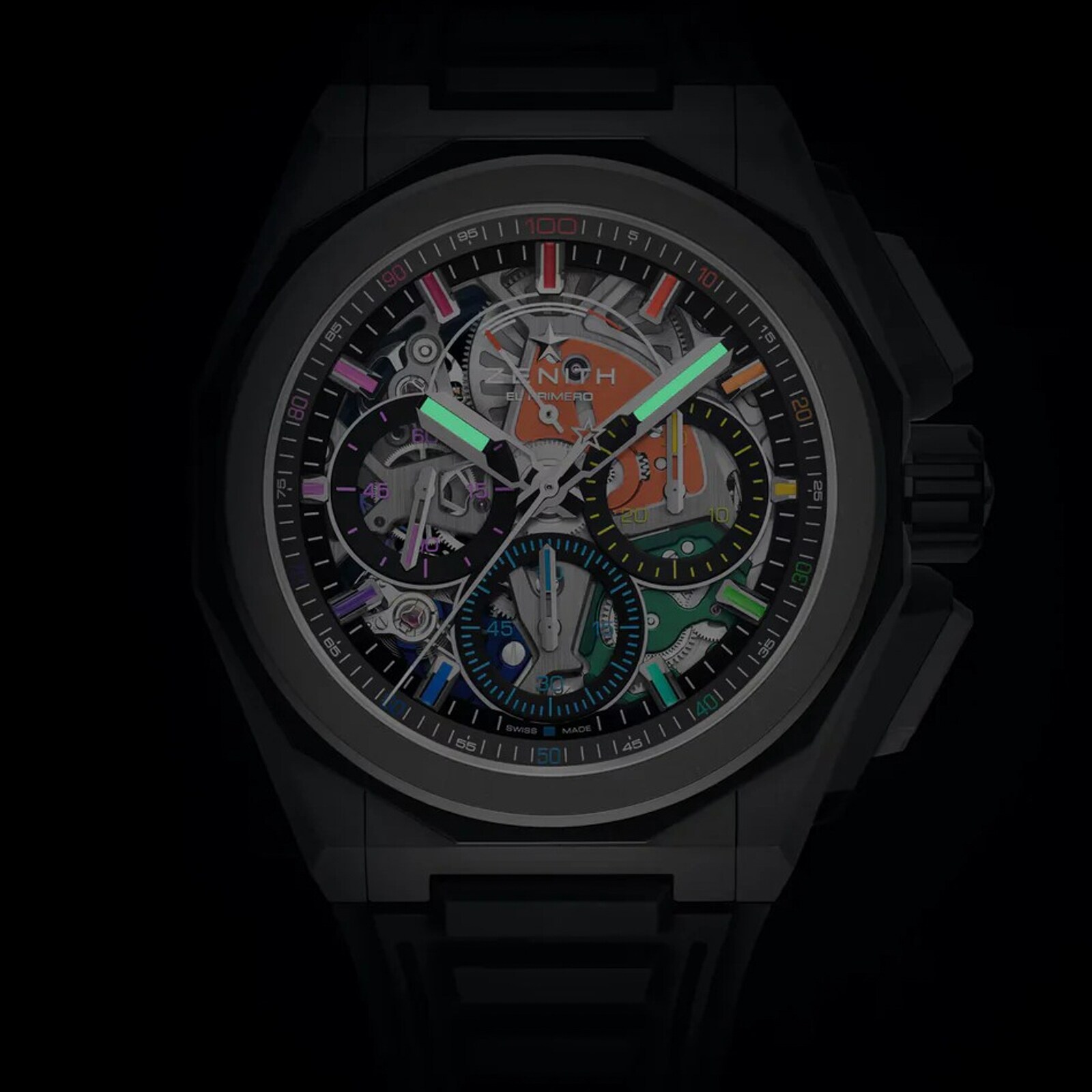 Zenith Defy Extreme Chroma 45mm Limited Edition Mens Watch Black Interchangeable Strap