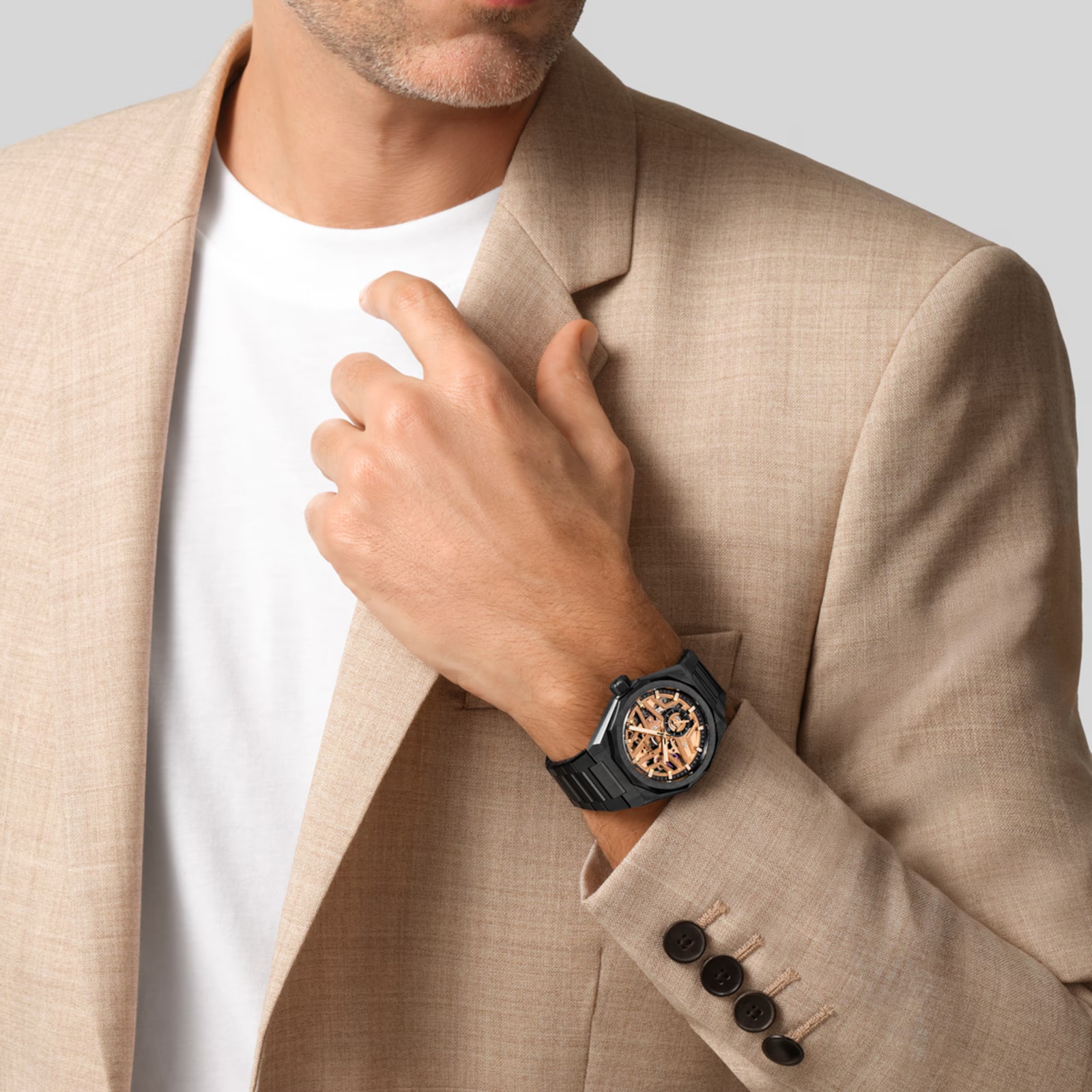 Zenith Defy Skyline Skeleton 41mm Mens Watch Black