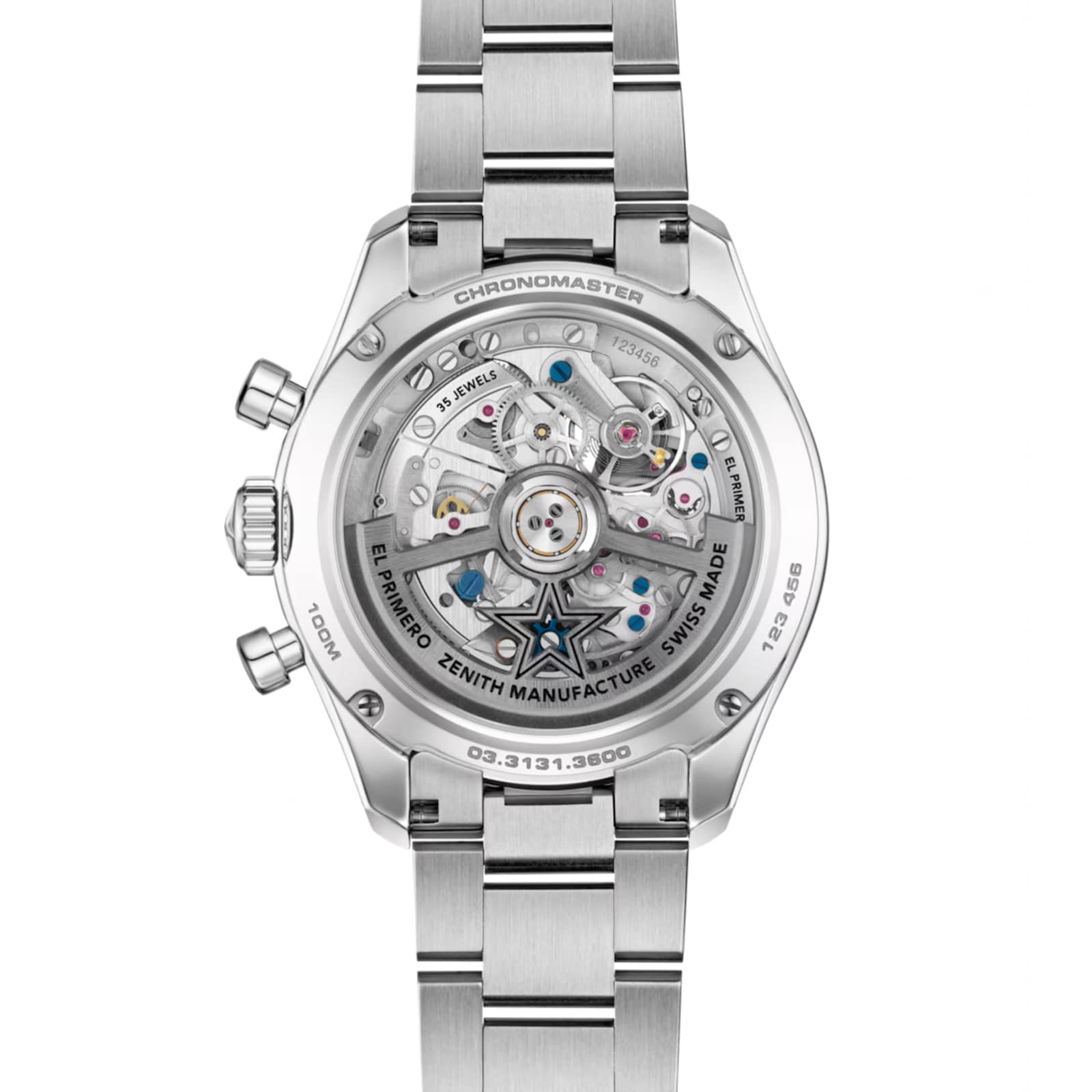 Zenith Chronomaster Sport 41mm Mens Watch Skeleton - Interchangeable Strap