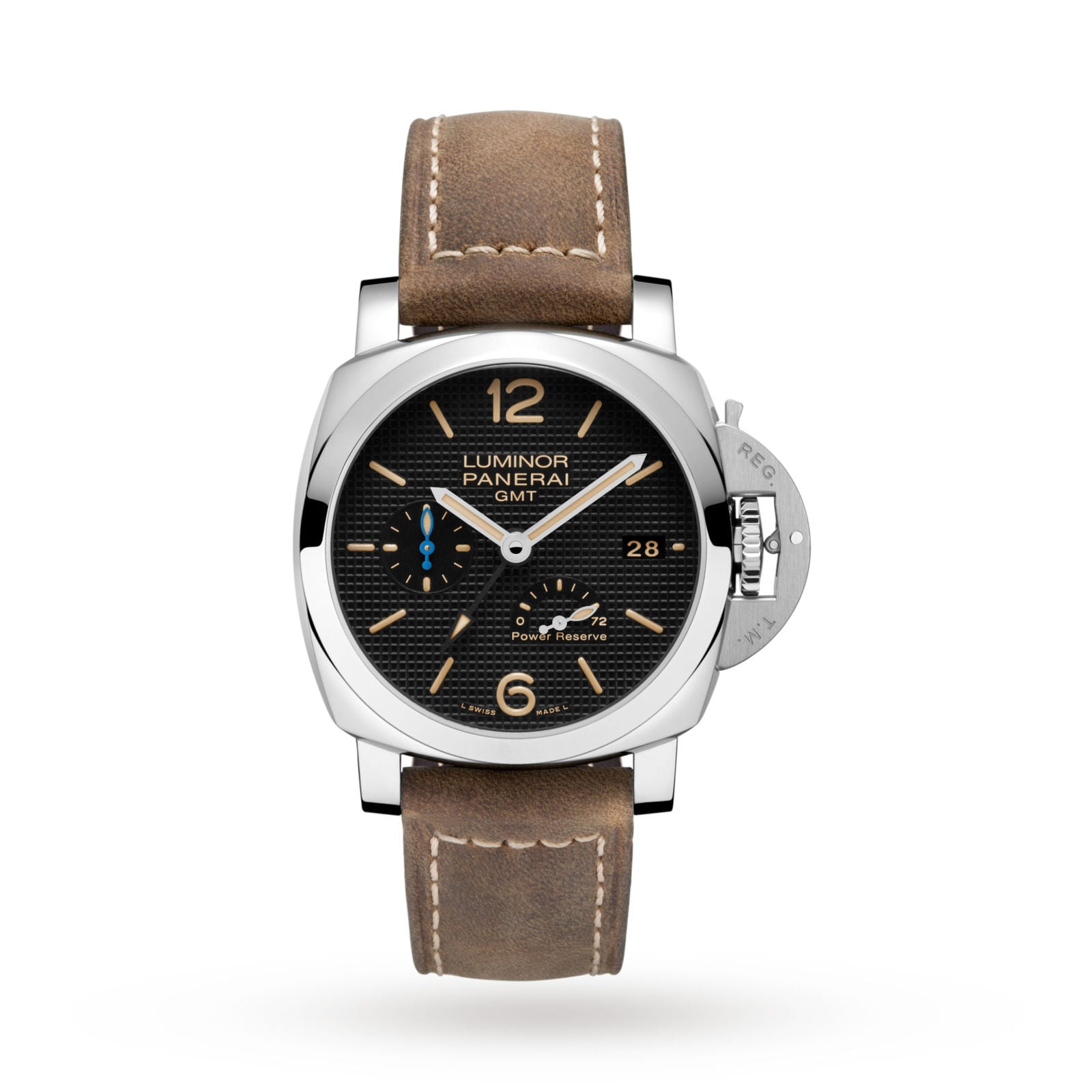 Panerai Luminor GMT Power Reserve 42mm Mens Watch PAM01537