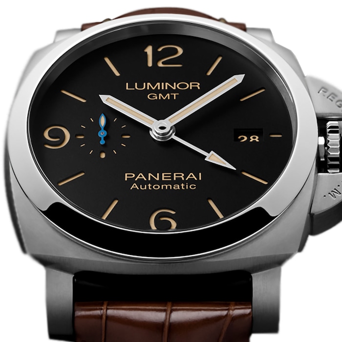 Panerai Luminor Due 3 Days GMT Power Reserve Automatic Acciaio Mens Watches