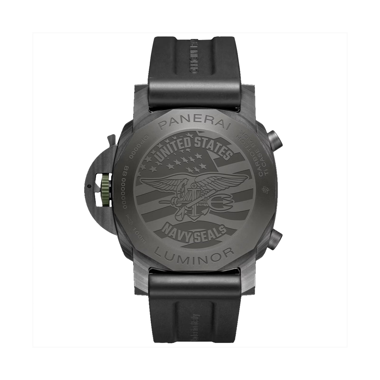 Panerai Luminor Chrono Carbotech Navy SEALs 44mm Mens Watch Black Panerai Luminor Chrono Carbotech Navy SEALs 44mm Mens Watch Black