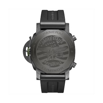 Panerai Luminor Chrono Carbotech Navy SEALs 44mm Mens Watch Black