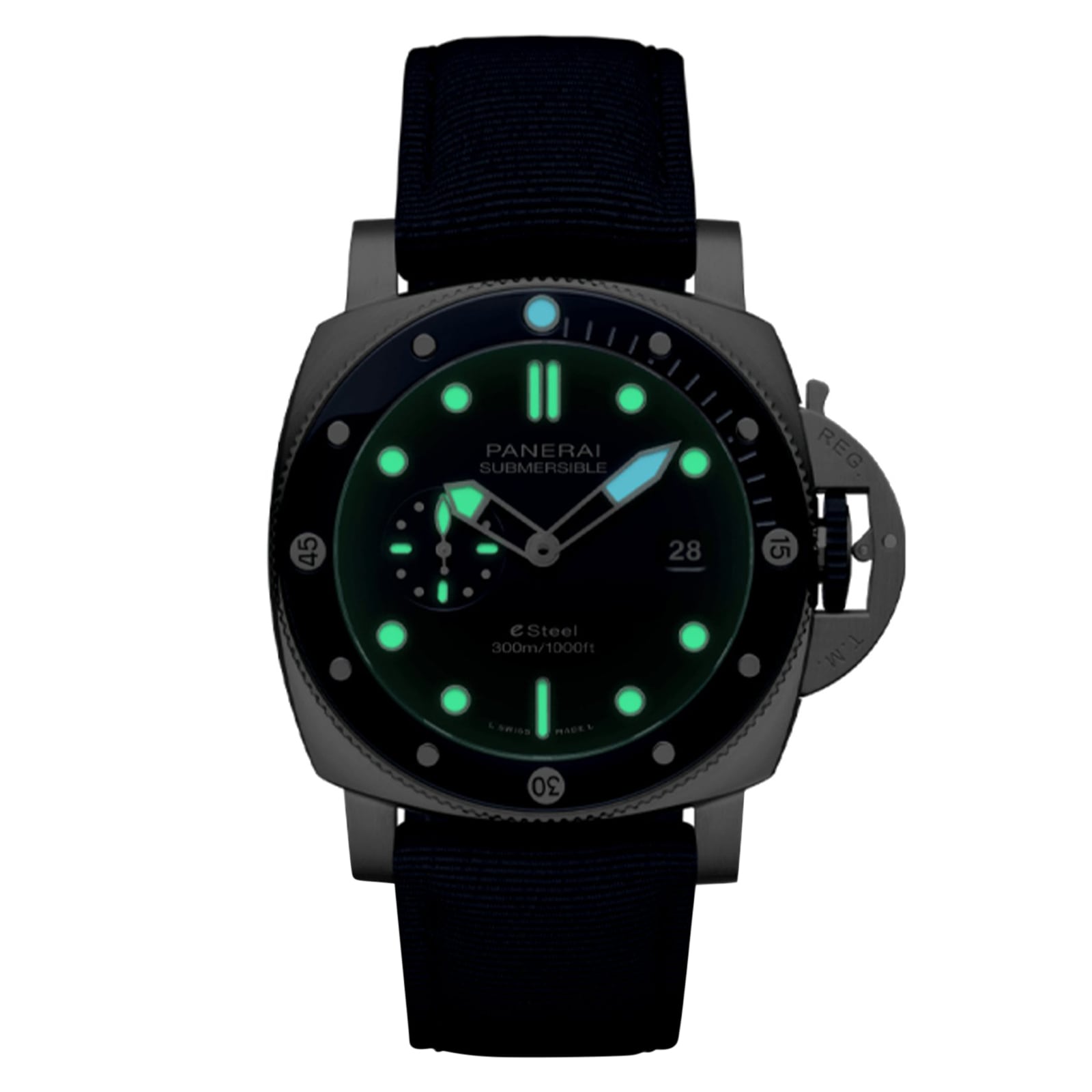 Panerai Submersible QuarantaQuattro Blu Profondo 44mm Mens Watch Blue