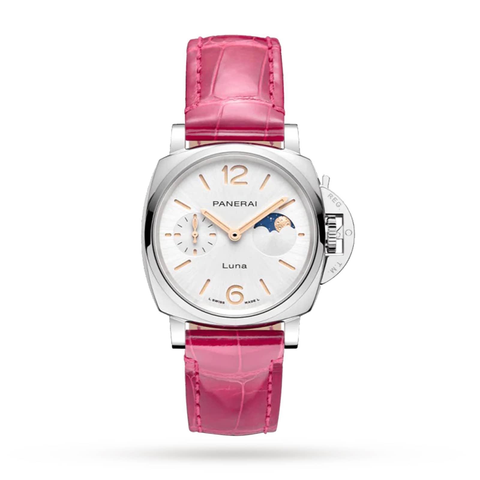 Panerai Luminor Due Luna Moonphase 38mm Ladies Watch - Pink Panerai Luminor Due Luna Moonphase 38mm Ladies Watch - Pink