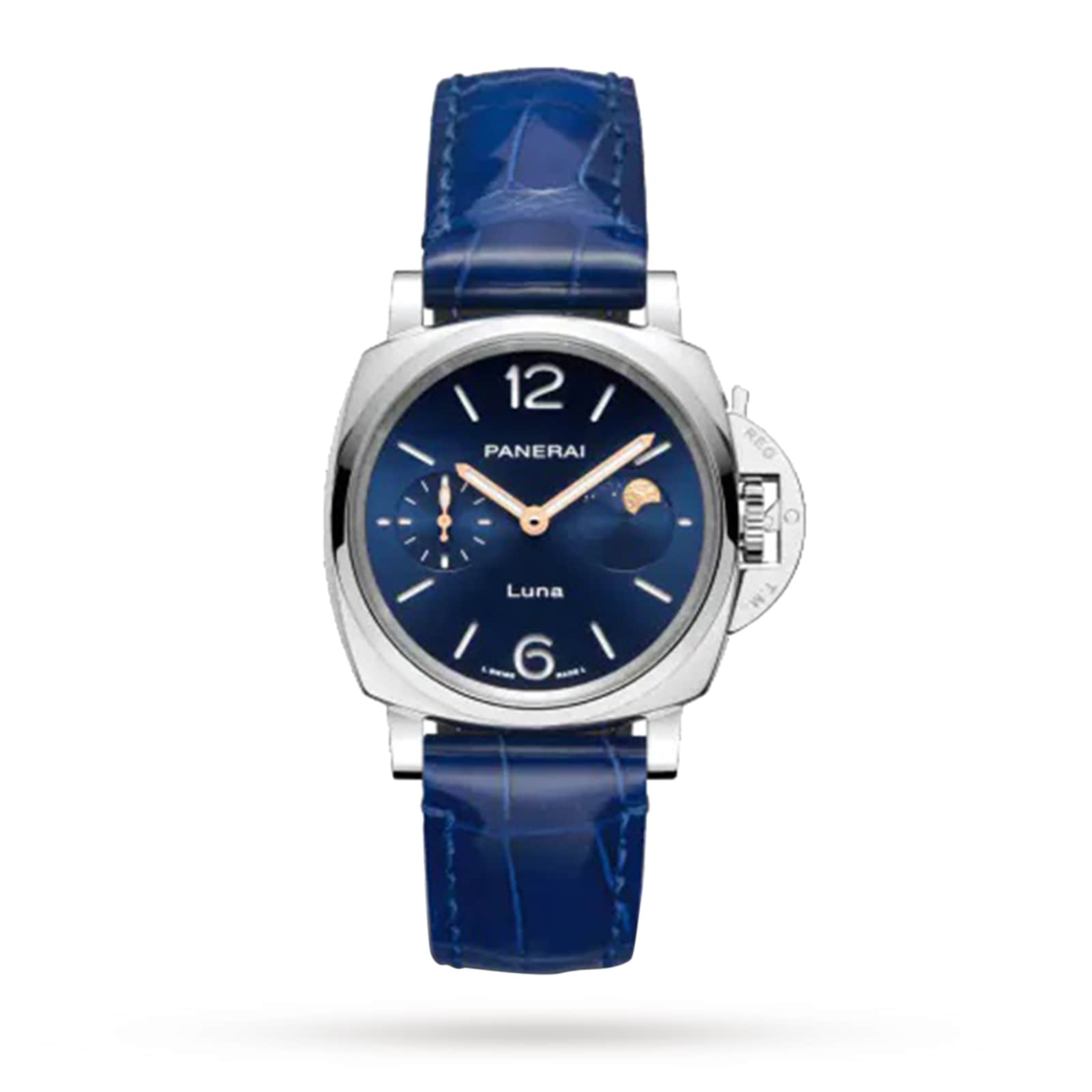 Panerai Luminor Due Luna Moonphase 38mm Ladies Watch - Blue