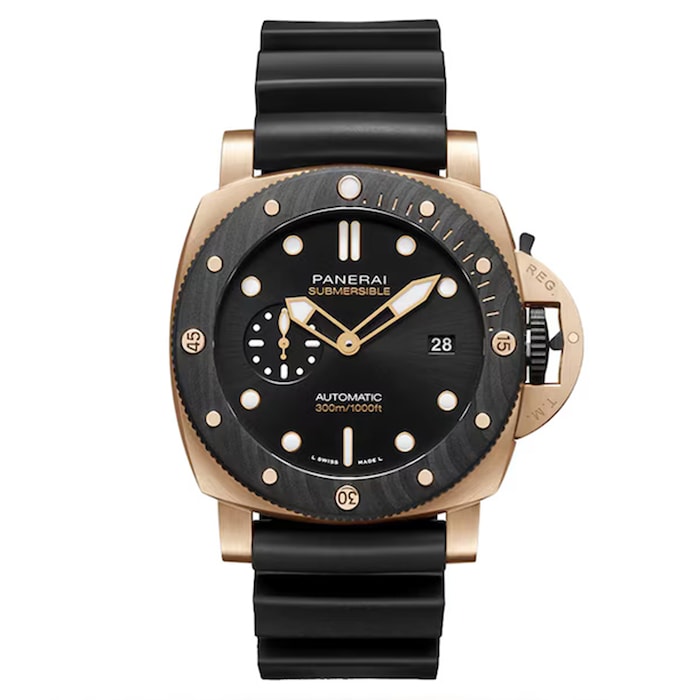Panerai Submersible QuarantaQuattro Goldtech™ OroCarbo 44mm Mens Watch
