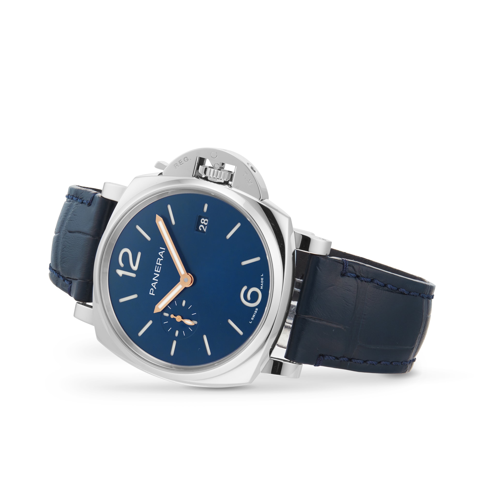 Panerai luminor hotsell due 42mm blue