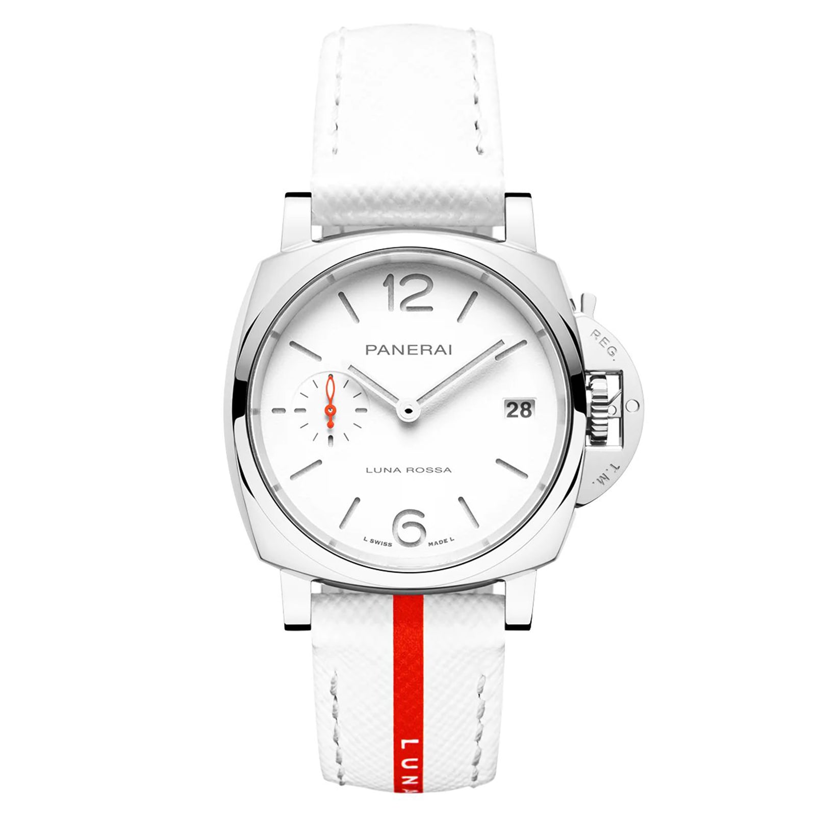 Panerai Luminor Due Luna Rossa 38mm Ladies Watch White