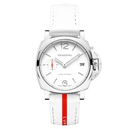 17650641 - Luminor Due Luna Rossa 38mm Ladies Watch White
