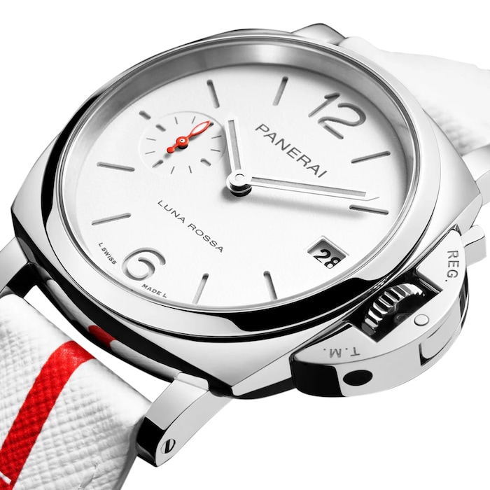 Panerai Luminor Due Luna Rossa 38mm Ladies Watch White