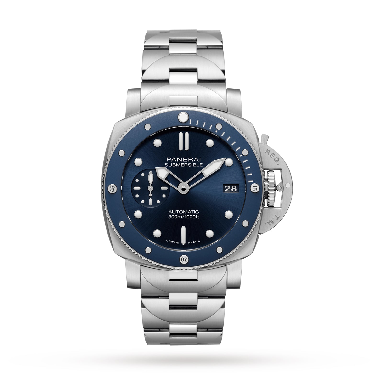 Panerai Submersible Blu Notte 42mm Mens Watch