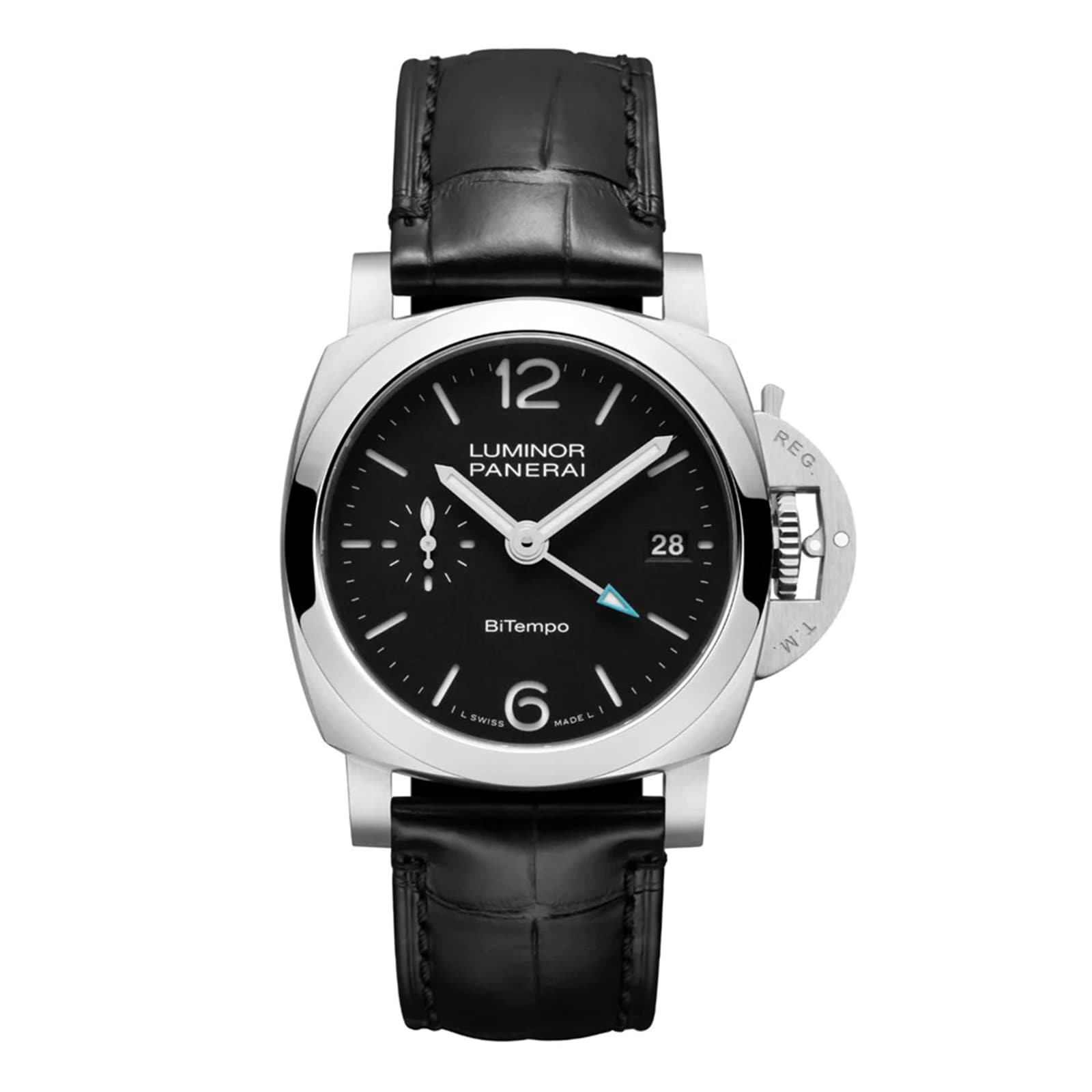 Panerai Luminor Quaranta BiTempo 40mm Mens Watch PAM01365