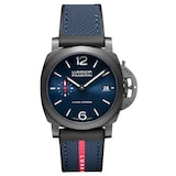 Panerai Luminor Quaranta Steel DLC Luna Rossa 40mm Mens Watch