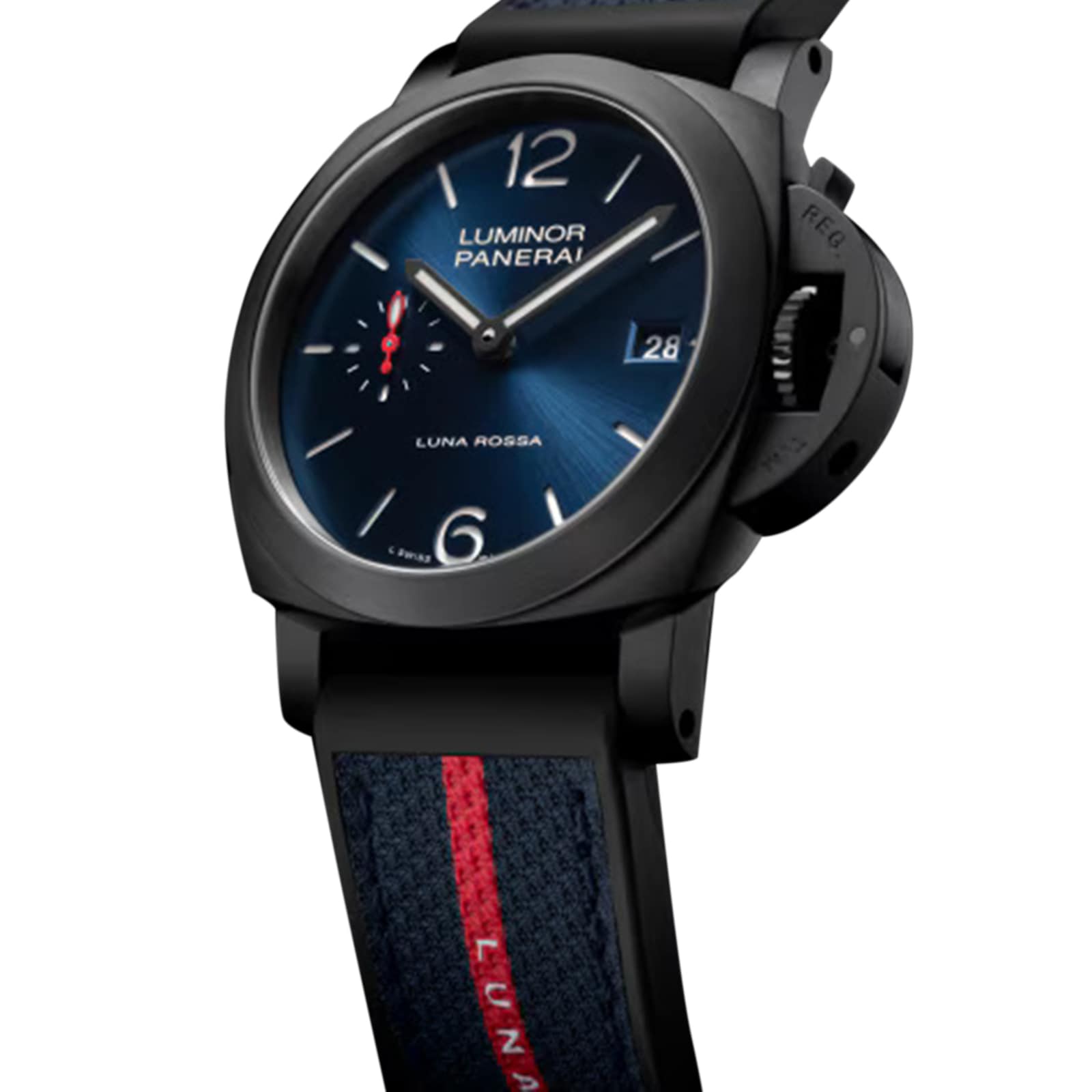 Panerai Luminor Quaranta Steel DLC Luna Rossa 40mm Mens Watch