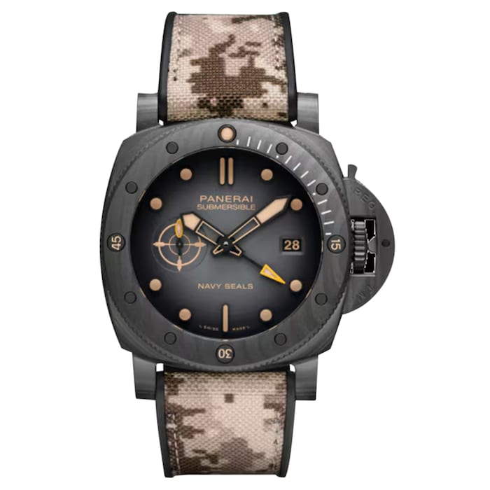 Panerai Submersible QuarantaQuattro GMT Navy SEALs Carbotech� 44mm Mens Watch