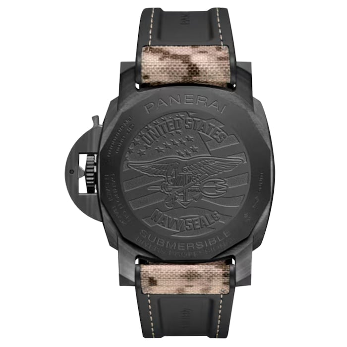 Panerai Submersible QuarantaQuattro GMT Navy SEALs Carbotech� 44mm Mens Watch
