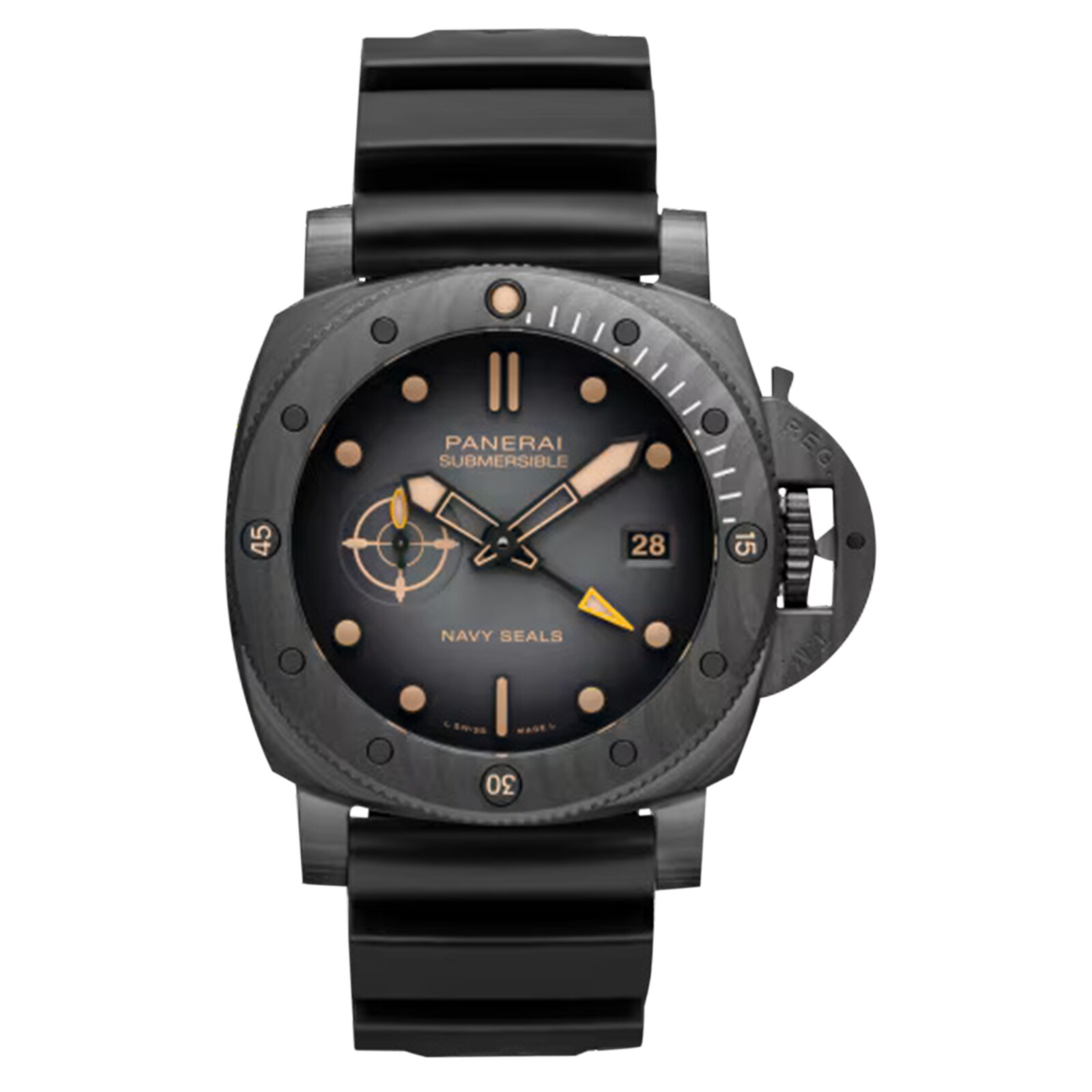 Panerai Submersible QuarantaQuattro GMT Navy SEALs Carbotech� 44mm Mens Watch