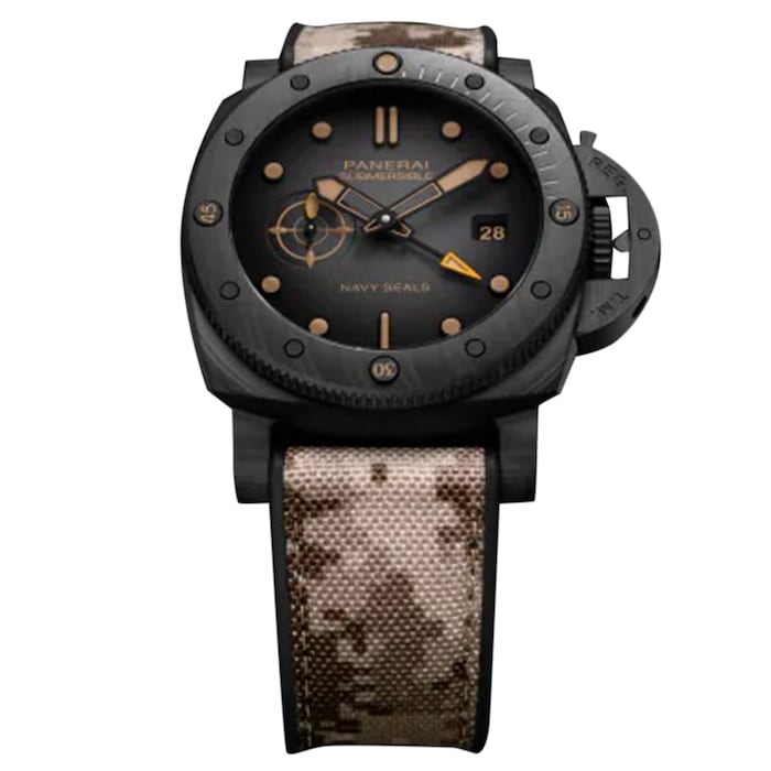 Panerai Submersible QuarantaQuattro GMT Navy SEALs Carbotech� 44mm Mens Watch
