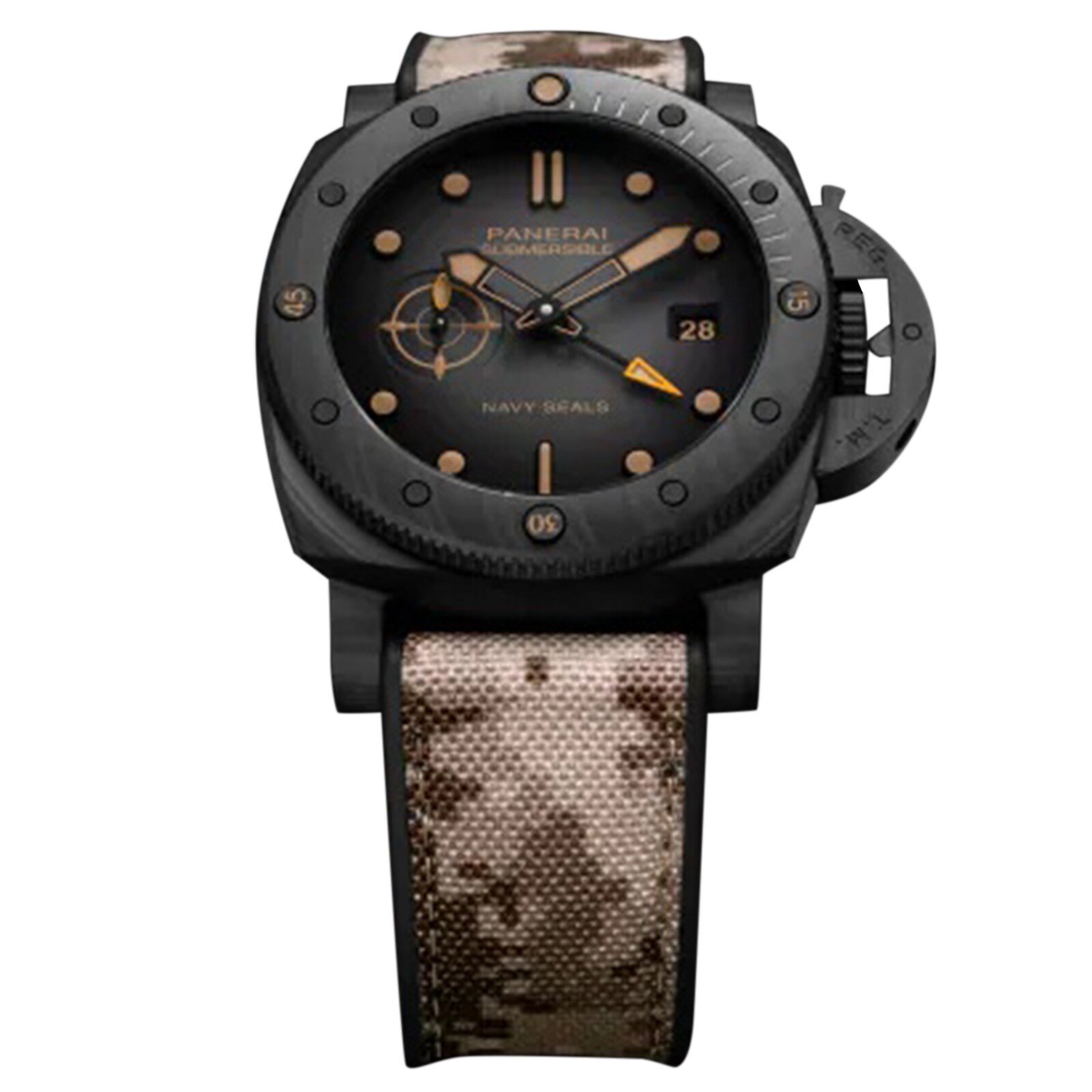 Panerai Submersible QuarantaQuattro GMT Navy SEALs Carbotech� 44mm Mens Watch