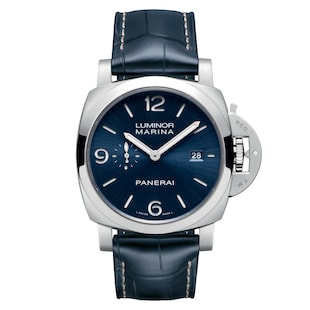 Panerai Luminor Marina 44mm Mens Watch Blue