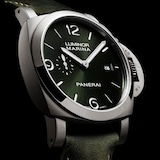 Panerai Luminor Marina Titanio 44mm Mens Watch Green
