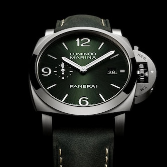 Panerai Luminor Marina Titanio 44mm Mens Watch Green