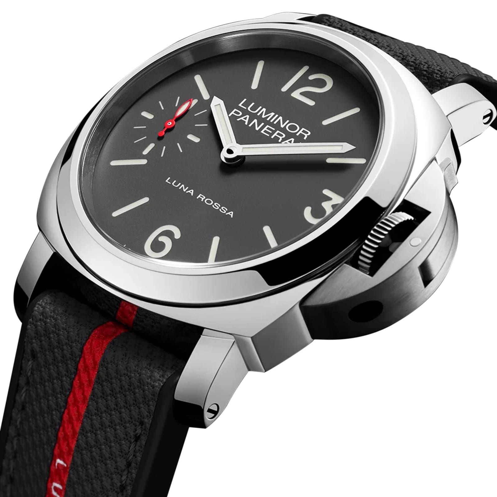 Panerai Luminor Tre Giorni Luna Rossa 44mm Mens Watch Grey - Interchangeable Strap Panerai Luminor Tre Giorni Luna Rossa 44mm Mens Watch Grey - Interchangeable Strap