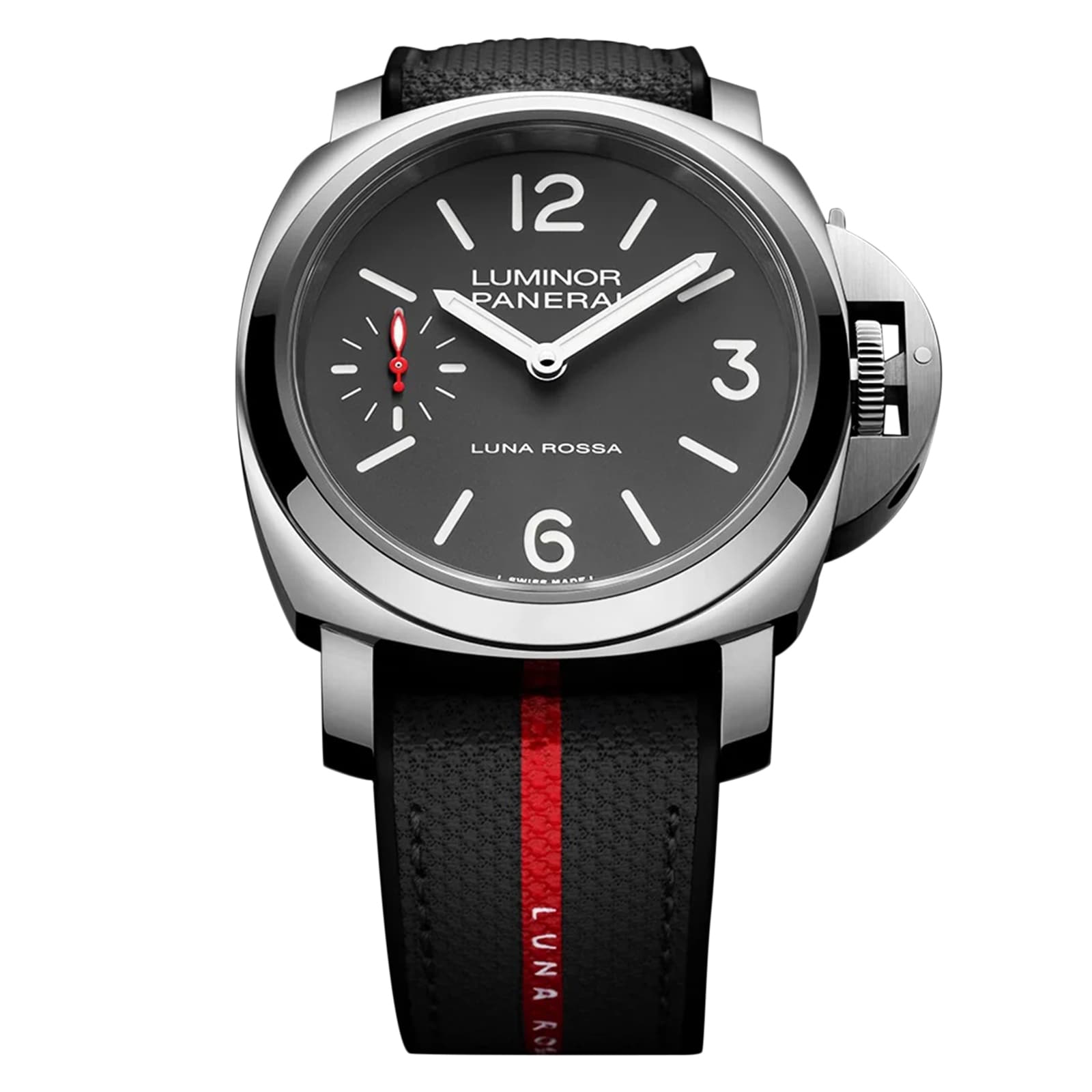 Panerai Luminor Tre Giorni Luna Rossa 44mm Mens Watch Grey - Interchangeable Strap Panerai Luminor Tre Giorni Luna Rossa 44mm Mens Watch Grey - Interchangeable Strap
