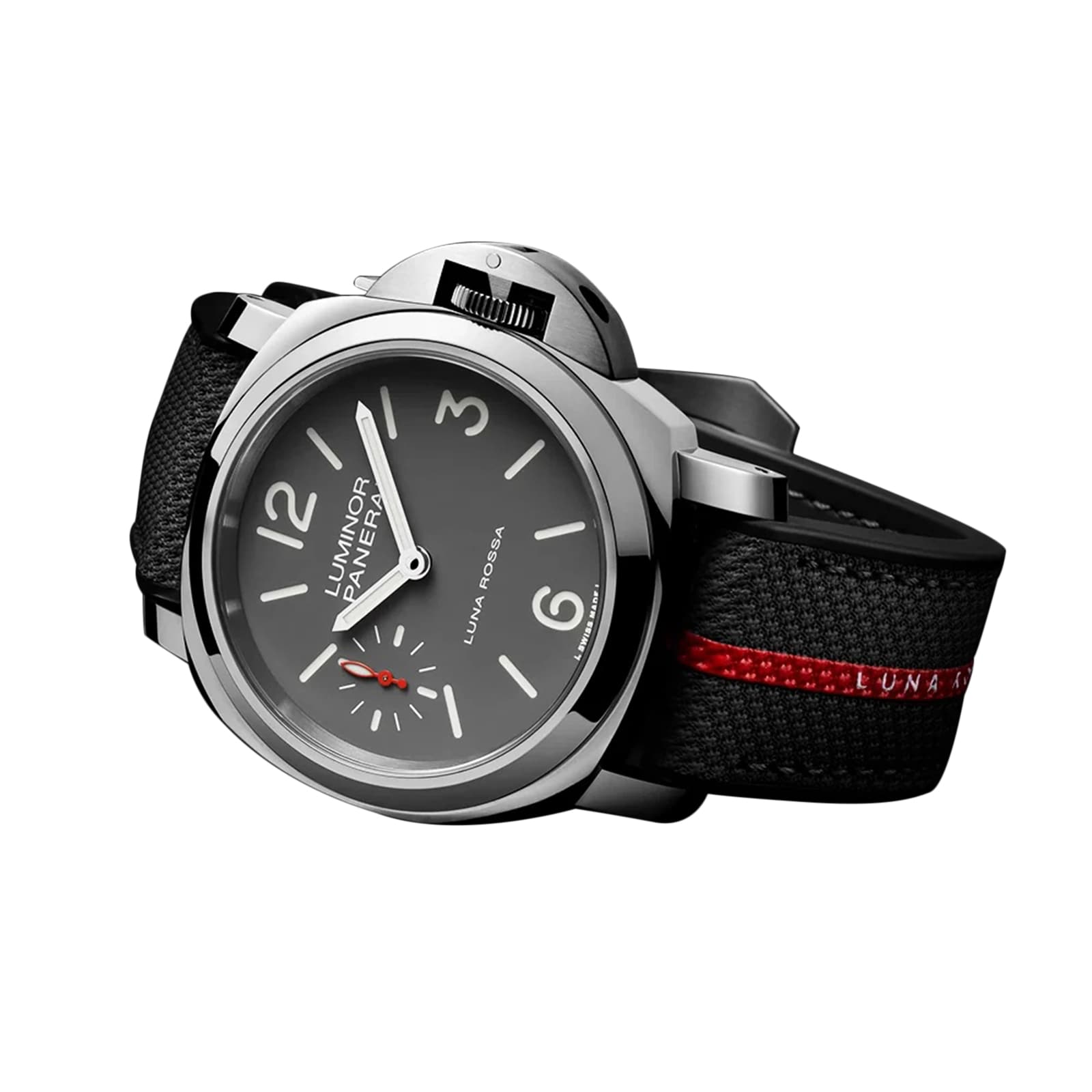 Panerai Luminor Tre Giorni Luna Rossa 44mm Mens Watch Grey - Interchangeable Strap Panerai Luminor Tre Giorni Luna Rossa 44mm Mens Watch Grey - Interchangeable Strap