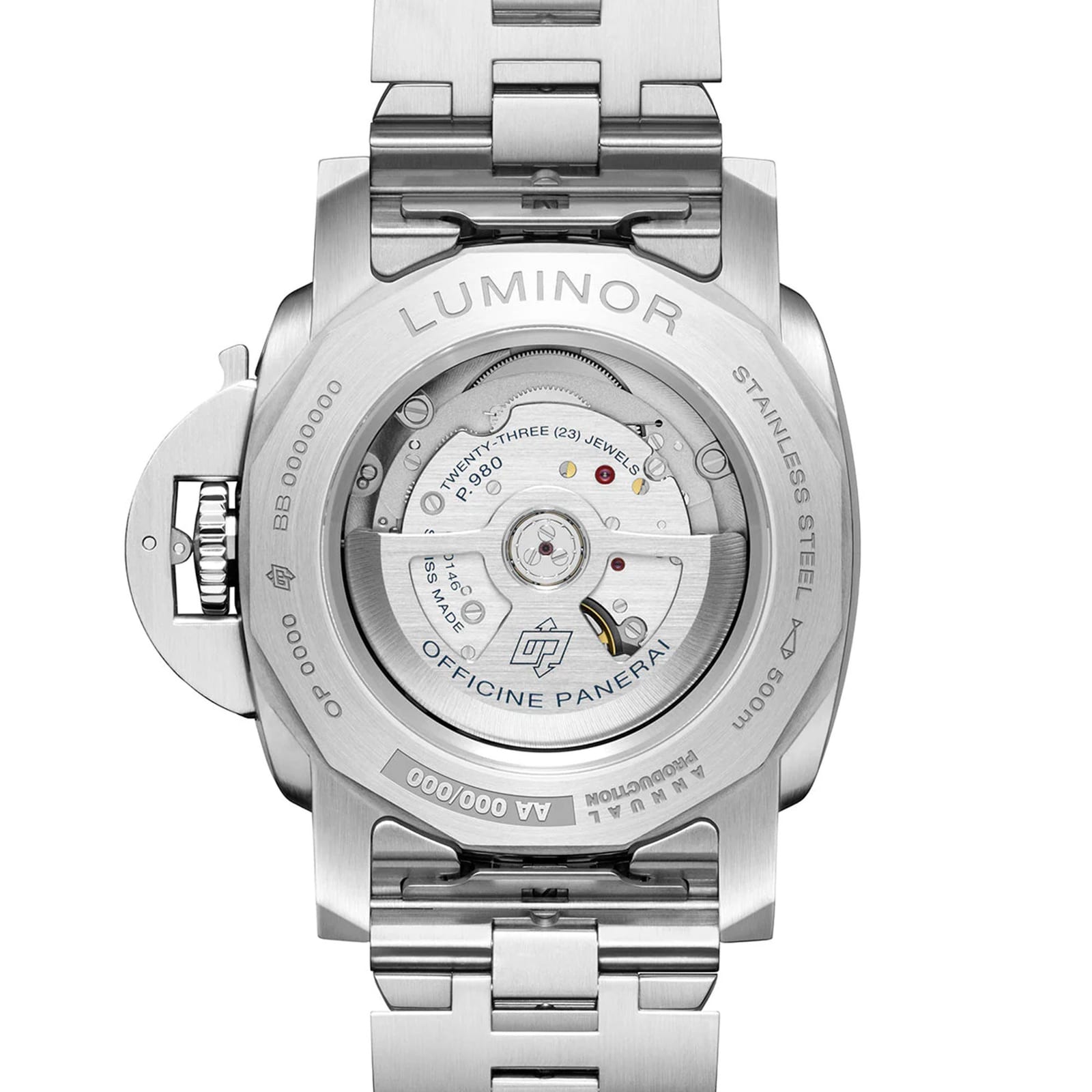 Panerai Luminor Marina 44mm Mens Watch Blue