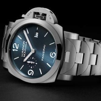 Panerai Luminor Marina 44mm Mens Watch Blue