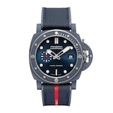 Panerai Submersible QuarantaQuattro Luna Rossa Ti-Ceramitech 44mm Mens Watch Navy