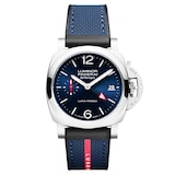 Panerai Luminor Quaranta BiTempo Luna Rossa 40mm Mens Watch Blue