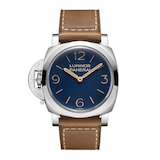 Panerai Luminor Destro 44mm Mens Watch Blue - Interchangeable Strap