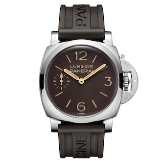 Panerai Luminor 44mm Mens Watch Brown - Interchangeable Strap
