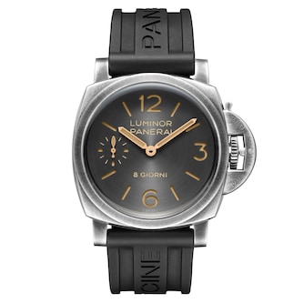 Panerai Luminor 8 Giorni 44mm Mens Watch Grey