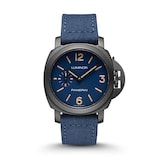 Panerai Luminor 42mm Mens Watch Blue Dial