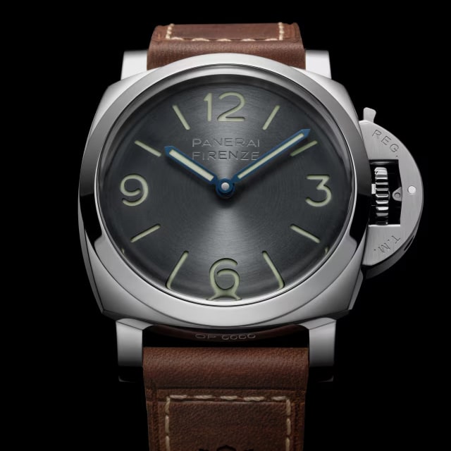 Panerai Luminor Firenze 8 Giorni 100th Anniversary 44mm Mens Watch Grey Dial
