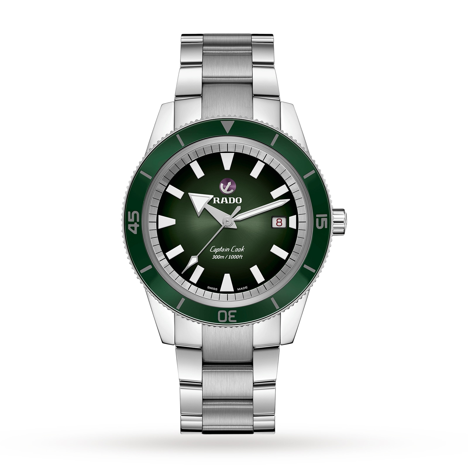Captain Cook Green Automatic Mens Watch