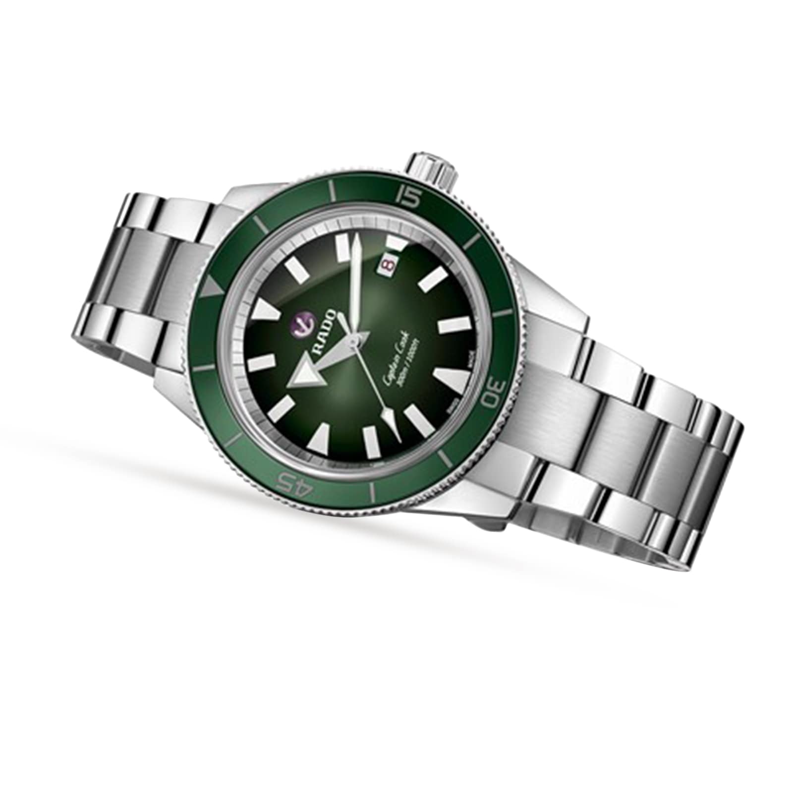 Rado Captain Cook Green Automatic Mens Watch