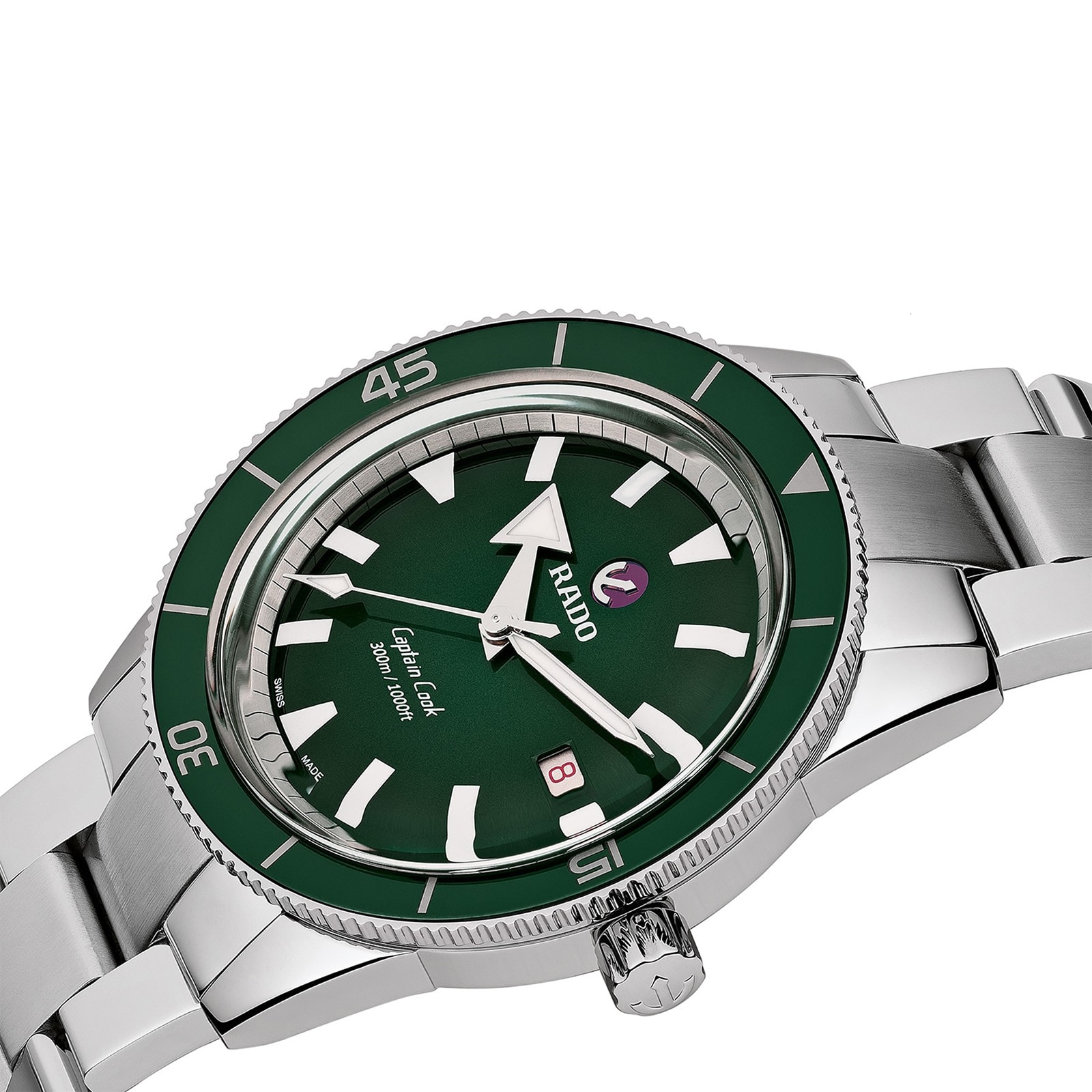Rado Captain Cook Green Automatic Mens Watch