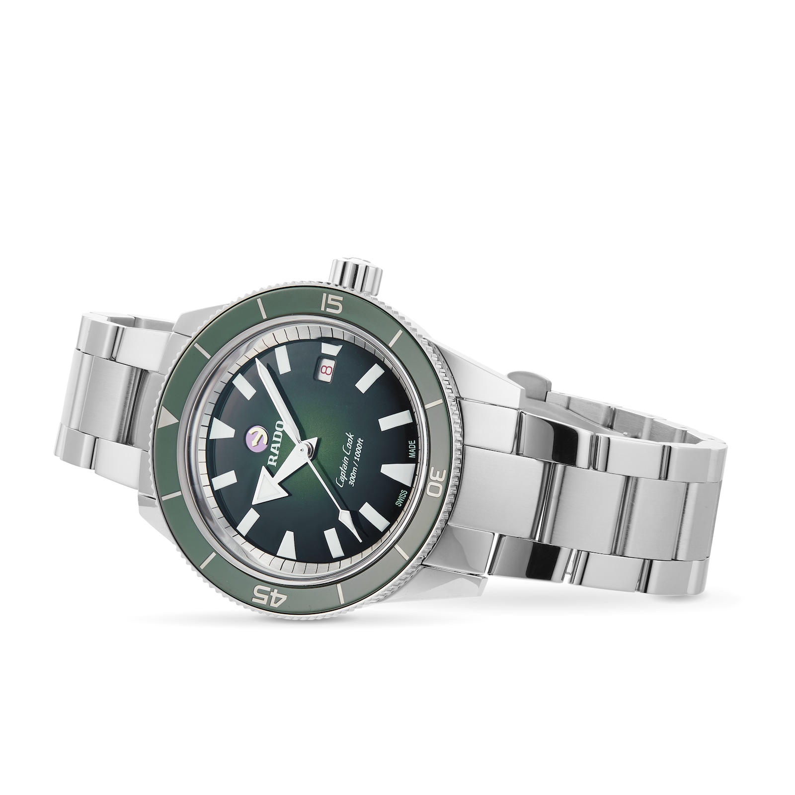Rado Captain Cook Green Automatic Mens Watch