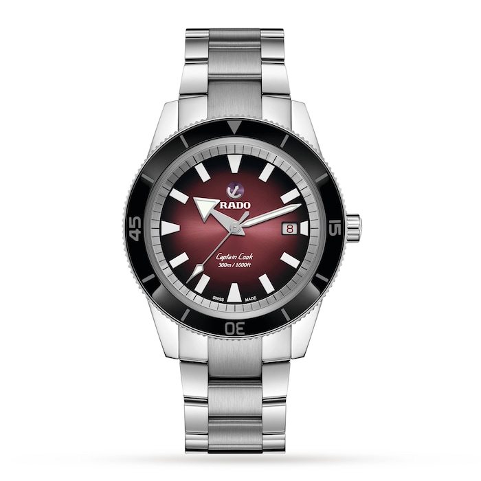 Rado Captain Cook Red Automatic 42mm Mens Watch